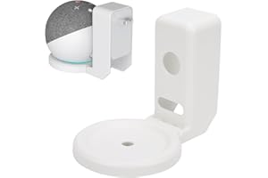 Zunate Smart Speaker Wall Holder for Dot 5 & 4 Gen, Space Saving Outlet Mount with Built in Cord Management, No Drill Stand f