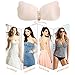Women's Self Adhesive Bras Airy Invisible Backless Push up Super Light Strapless Bra Nude D