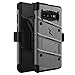 ZIZO Bolt Series for Galaxy S10 Case with Kickstand Holster Lanyard - Gun Metal Gray