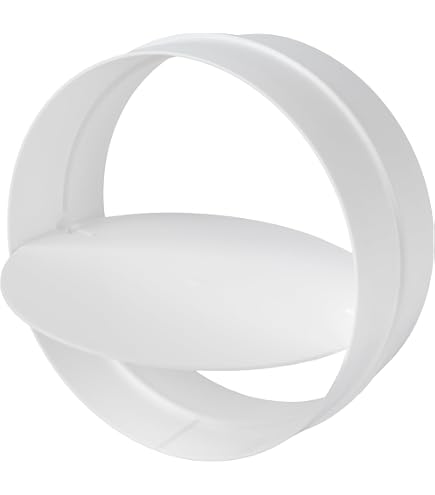 VENT SYSTEMS 4 Inch Backdraft Damper - ABS Plastic One-Way Airflow Duct Shutter For Ventilation