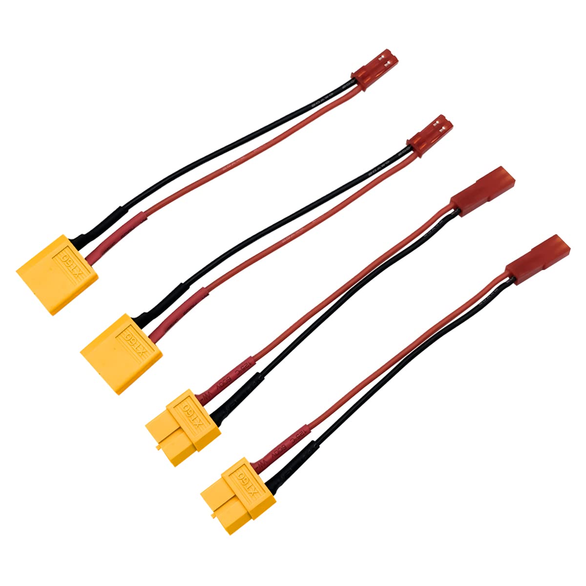 Photo 1 of 2pairs JST to XT60 Male Female Lipo Battery Connectors Adapter for RC FPV Racing Drone Multicopter Quadcopter Gimbal Aerial Camera RC Cars Phantom