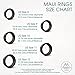 MAUI RINGS Silicone Wedding Ring for Men Solid Style Silicone Wedding Band for Men Mens Ring Men Wedding Band Safe Ring for Athletes Sport Gym