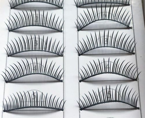 doll2u 10 Pairs Natural Long Thick Black False Eyelashes Charming Eye Lashes Makeup#4