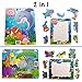Just Smarty Preschool Puzzles for Toddlers 2-4 Set of 2 | Fun Shapes Ocean and Zoo 7 Pieces Each with Tray | Kids Puzzles Ages 2-4 | Educational and Learning Game Kindergarten Level 2