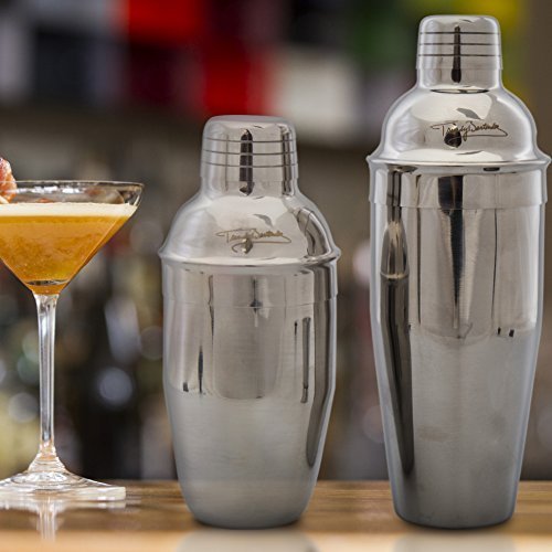 Premium Cocktail Shaker Set 2 Professional Stainless Steel Martini