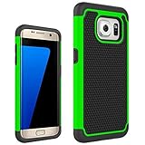 Galaxy S7 Edge Case, TOOPOOT Shockproof Armor Rubber Protective Case For Samsung Galaxy S7 Edge (green)