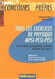 Tous les exercices de physique MPSI-PCSI-PTSI