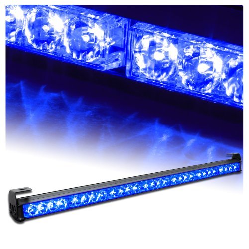 31.5" Emergency Warning Traffic Advisor Vehicle Strobe Light Bar - Blue