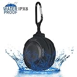 ZeroLemon ToughSound Portable Wireless Bluetooth Speaker IPX8 Waterproof & Shockproof with Bicycle Bracket and Suction Cup for Shower, Bike, Beach, Party and More