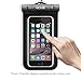 OCASE Waterproof Phone Case, Universal Waterproof Bag Dry Bag With Neck Strap for Apple 6 6S, 6S Plus, SE 5S, Samsung S7 Edge, S6, Note 5, HTC LG Sony Nokia Motorola - Black