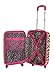 Rockland Safari Hardside Spinner Wheel Luggage, Pink Leopard, 28