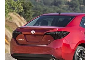 Rvinyl Tail Light Tint Covers Compatible with Toyota Corolla 2017-2019 (Sedan) - Matte Smoke