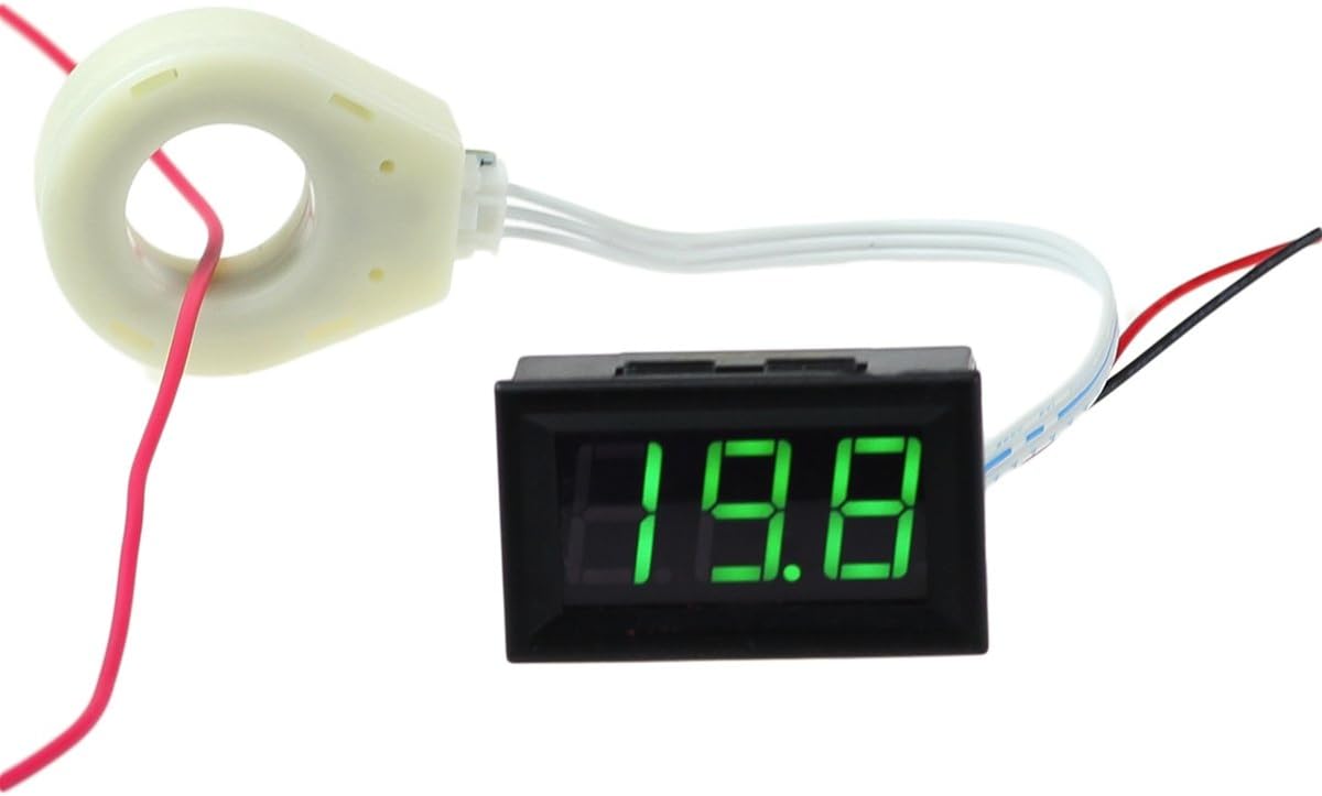 bayite Digital DC Current Voltage Meter with Hall Effect Sensor Transducer