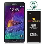 ZeroLemon Note 4 Battery Compatible with Galaxy Note 4 3220mAh Slim Battery with NFC for Galaxy Note 4 [N910, N910U LTE, at&T N910A, Verizon N910V, Sprint N910P, T-Mobile N910T]
