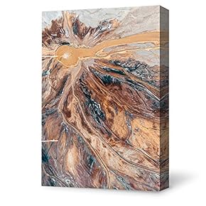 Canvas Wall Art for Living Room,Bedroom Home Artwork Paintings Aerial Photo of Scenery Ready to Hang - 12x18 inches