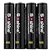 Soshine 4pcs 3.7V AAA 10440 350mAh Rechargeable Li-ion Lithium Battery with PCB Protected Board