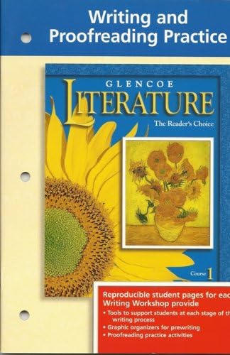 Writing and Proofreading Practice (Glencoe Literature The Reader's Choice Course 1) Paperback โ 2002