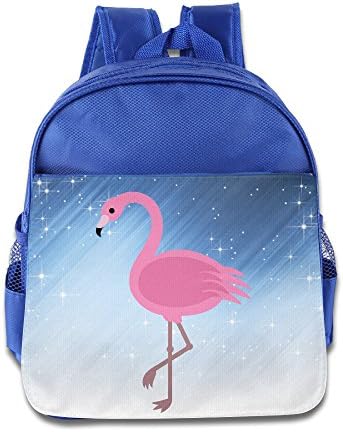 ELF STORY - Pink Flamingos Little Kid Baby Boys Girls Toddler Backpack Bag RoyalBlue