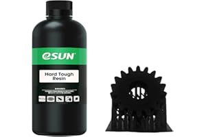 eSUN 405nm LCD 3D Printer Rapid Resin UV Curing Resin ABS-Like Rapid Resin Hard Tough Resin High Impact High Tough Photopolymer Resin for Photon UV Curing LCD 3D Printer, Plastic Bottle, 500g Black