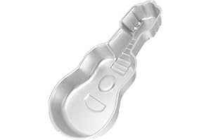 FOMIYES Guitar Shaped Aluminum Cake Pan Nonstick 3D Birthday Baking Mold for Cake and Cupcake Decoration