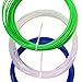Gizmo Dorks ABS 3mm (2.85mm) Filament 3D Printer Pen Refill Pack, 20 Feet Per Color with 12 Colors
