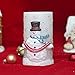 GiveU Snowman Flameless LED Timer Battery Operated Candle for Christmas Decoration, 6