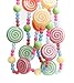 Factory Direct Craft Set of 4 Holiday Sugary Artificial Gum Drop Candy Garland (12 Total Feet of Garland)