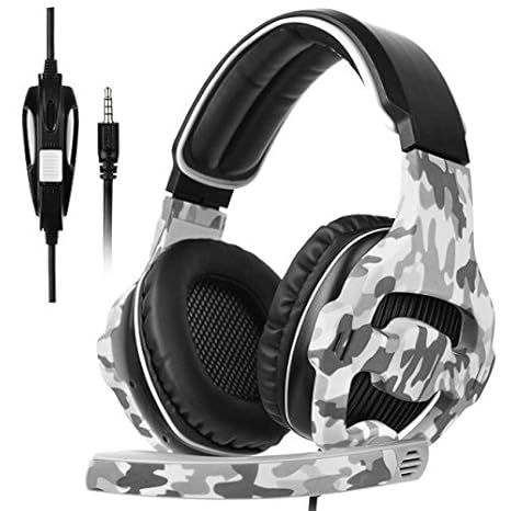 SADES SA810 3.5mm Jack Over Ohr Kopfhörer Stereo Bass Gaming Headset Kopfhörer mit Mic Noise Isolating Lautstärkeregelung Xbo