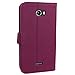 Abacus24-7 [Pocket Book] BLU Studio 5.0 II [D532u] Leather Wallet Case with Stand and ID Card Holder, Purple