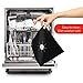 Stove Burner Covers with Oven Liner - Round, Non-Stick, Easy Clean, Heat Resistant to 500 Degrees. FDA Approved, BPA Free, Reusable. Large Size 16.25x23 Inch Liner, Double Thickness, Black, 8+1-Pack