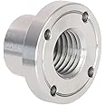 VINWOX 2" Wood Lathe Steel Faceplate, 1”x8TPI Spindle Thread Woodworking Machine Chuck Face Plate