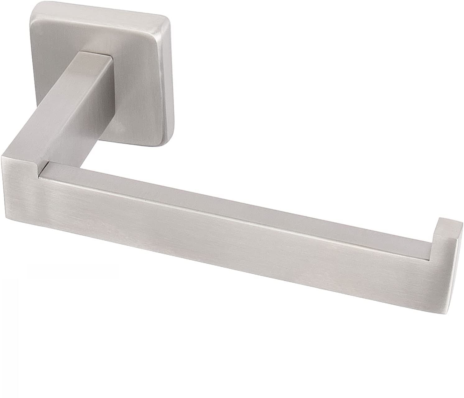 YUET Toilet Roll Holder Paper Holders Stainless Steel Tissue Hanger Wall Mounted Screws Mounting for Bathroom and Kitchen Accessory Square 304 Stainless Steel (Brushed Silver)