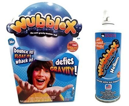 Wubble X Bundle of 2 items - Includes 1 Wubble X (Blue), and 1 can of Wubble X Helium