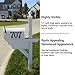 6 Inch House Numbers, Cast Iron Metal Home Address Number, Heavy Duty & Sturdy, Unique Hammered Look, Number 1