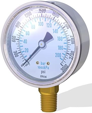 Bottom Mount Pressure Gauge 2 1/2" - 600 PSI