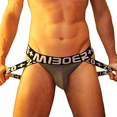 Men's Cotton Underwear Comfy Pouch Jockstrap Supporter