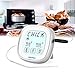 Touchscreen Oven Thermometer, RISEPRO Digital BBQ Grill Thermometer & Timer Instant Read Food Meat Candy BBQ Barbecue with Oven-Proved probe