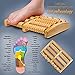 Dual Wooden Foot Massager Roller - Relieve Relieves Plantar Fasciitis, Heel Spur, Heel & Foot Feet Arch Pain & Aches - Stress Relief - Acupressure/Reflexology Tool - Gift Idea