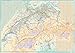 Geneva and Switzerland Travel Reference Map 1:7,000/1:360,000