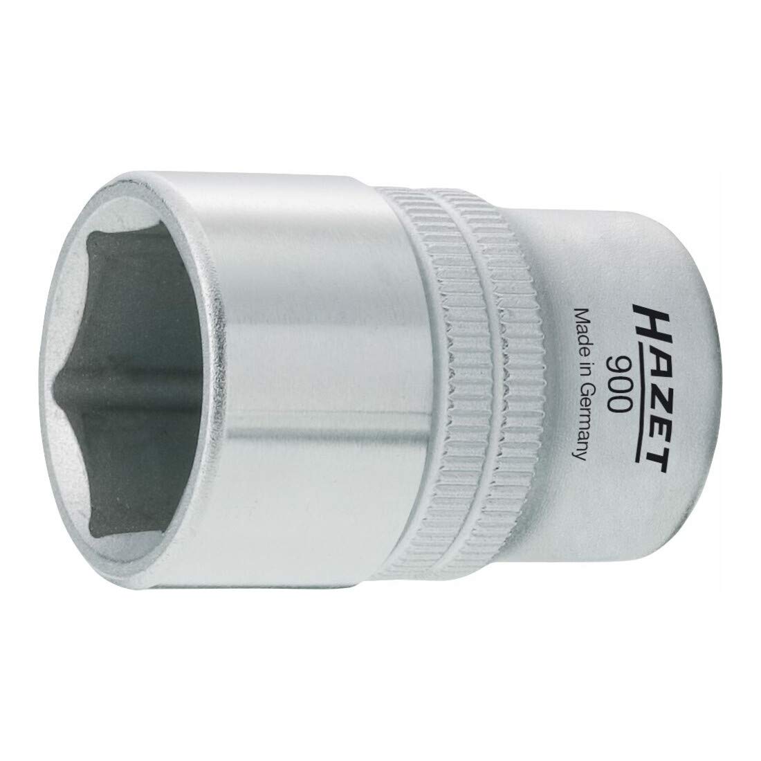 HAZET 900-15 38 mm 6-Point Hexagon Traction Profile Socket - Chrome-Plated/Polished