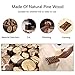 Blasoul Soap Saver 4-Pcs Set, Shower Soap Dish Made of Natural Pine Wood, Bathroom Soap Holder with Soap Exfoliating Bag and Anti-Slide Stripes, Suitable for Shower Room, Bathtub, Kitchen
