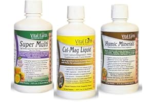 Vital Earth Minerals Keto Trio Bundle- Super Multi Liquid Vitamin- Cal-Mag Liquid - Humic Minerals - 3 liquid products - 32 fl. oz. each - 30 Day Supply - No Sugar, High Potency, Vegetarian, Ketogenic