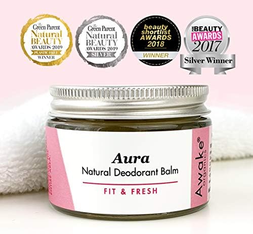 Natural Deodorant - Aluminium Free - Plastic Free - Certified Cruelty Free - By Awake Organics (Aura (Glass Jar)) - Image 5