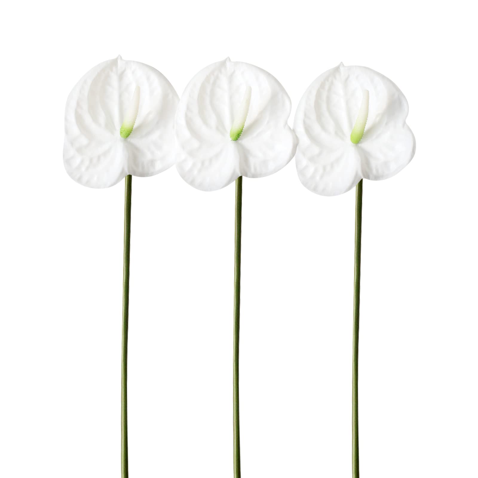 AtHomeYuyue 3pcs 22" Artificial Anthurium Lily
