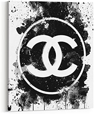 Wall Glam Fashion Art Canvas Designer Poster Black