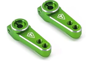TREAL UTB18 Capra Servo Horn Set 25T (2pcs) Aluminum 7075 CNC Machined Servo Arm Upgrades (Green)