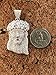 Harlembling Solid 925 Sterling Silver Iced Out Jesus Piece Pendant - Men's - Great for Any Chain! ICY Baguette CZ