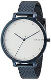 Skagen Women's Hagen Quartz Stainless Steel Mesh Dress Watch Color: Blue (Model: SKW2579)