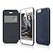 iPhone 6S Case, elago [Leather Flip][Jean Indigo / Jean Indigo] - [Card Slot][Screen Protection][Premium Hybrid Construction] - for iPhone 6/6S
