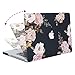 MOSISO Compatible with MacBook Pro 13 inch Case with CD-ROM (Model: A1278, Old Version Release 2012-2008), Plastic Peony Hard Shell Case & Keyboard Cover Skin & Screen Protector, Black